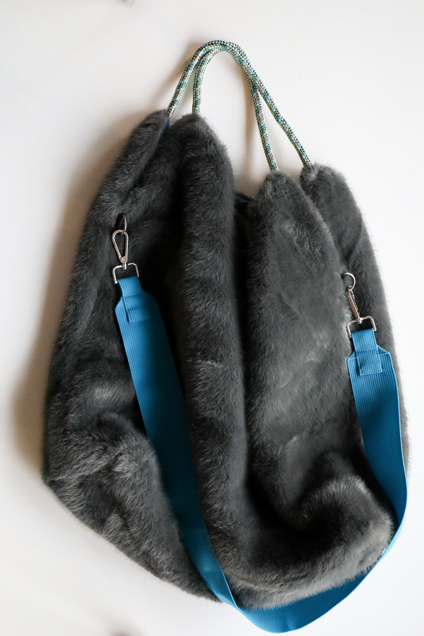 Fox Fur Shoulder Straps Cover, Rabbit Bag Handle Cover