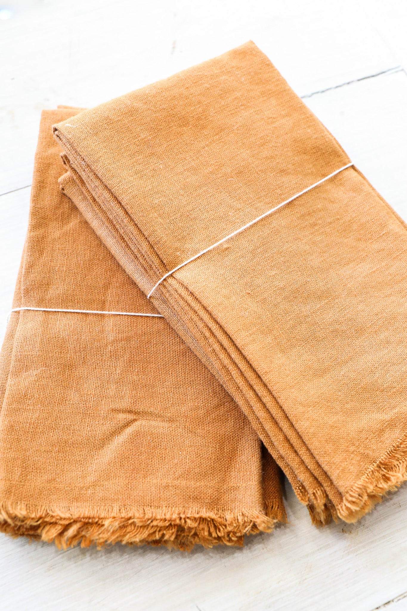 Naturally Dyed Linen Napkins (s/4)
