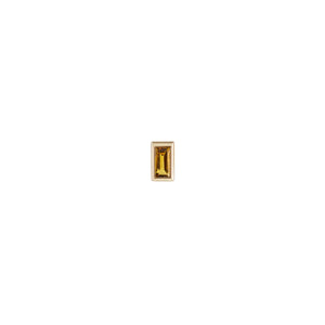 Metier 9k Single Baguette Citrine Stud