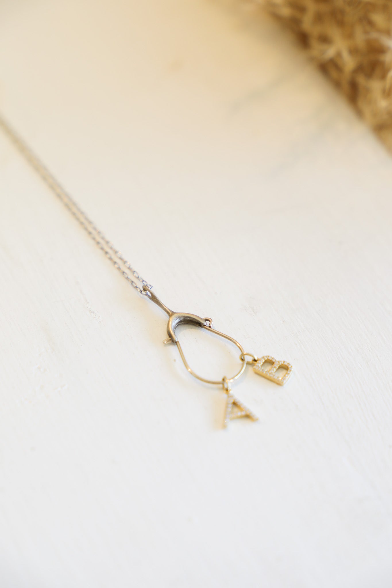 TENTHOUSANDTHINGS 22" Charm Holder , White Gold