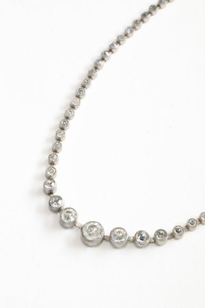 Vintage SS 1930s Graduated Paste Necklace