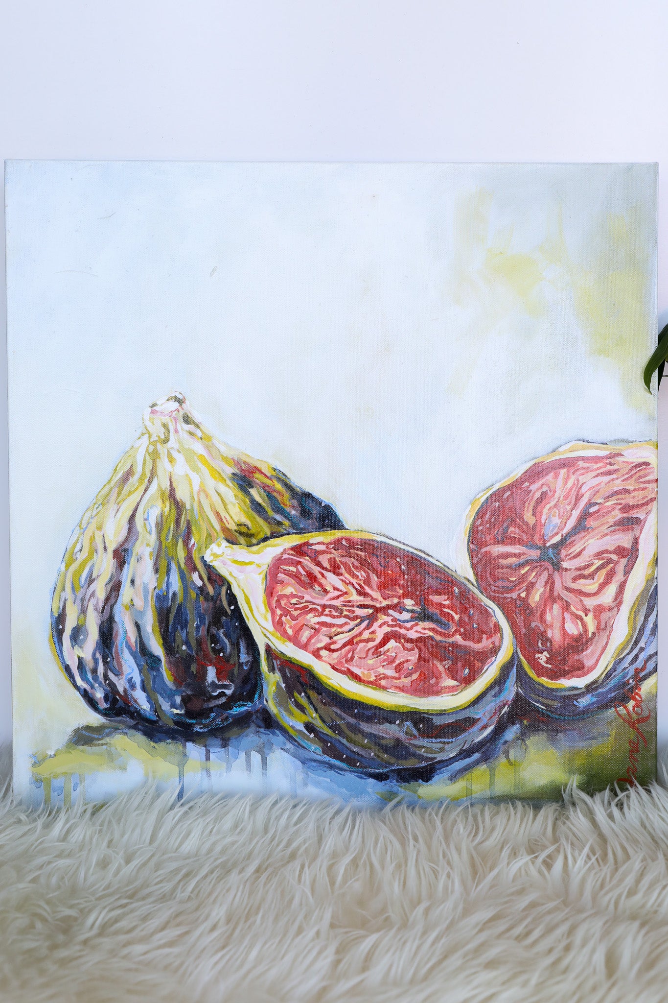 Jane Robin “Live A Fig Life” 20x20