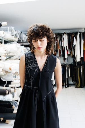 Serienumerica Fitted Dress