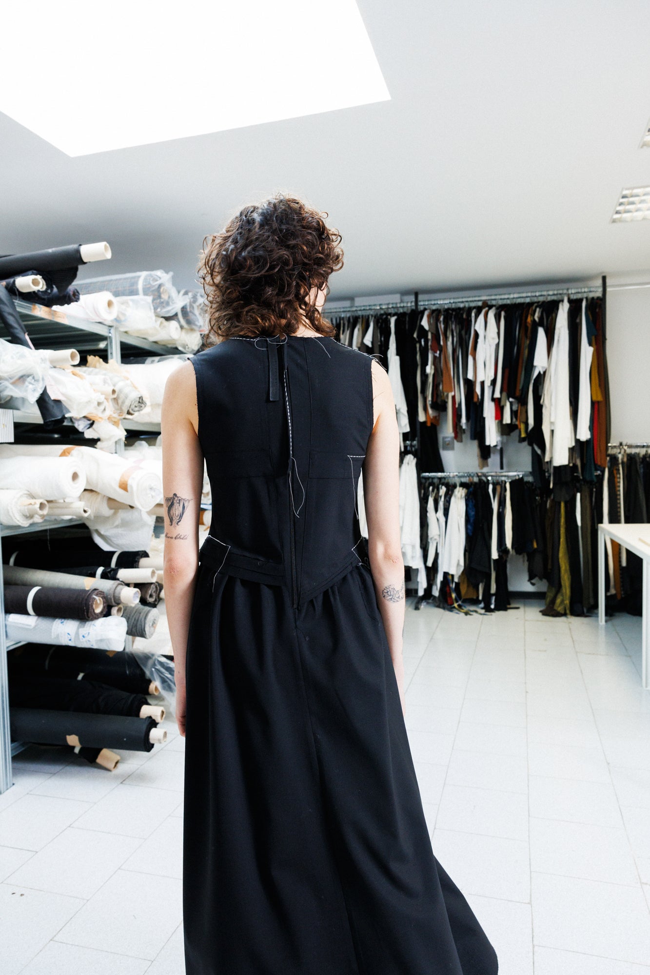 Serienumerica Fitted Dress