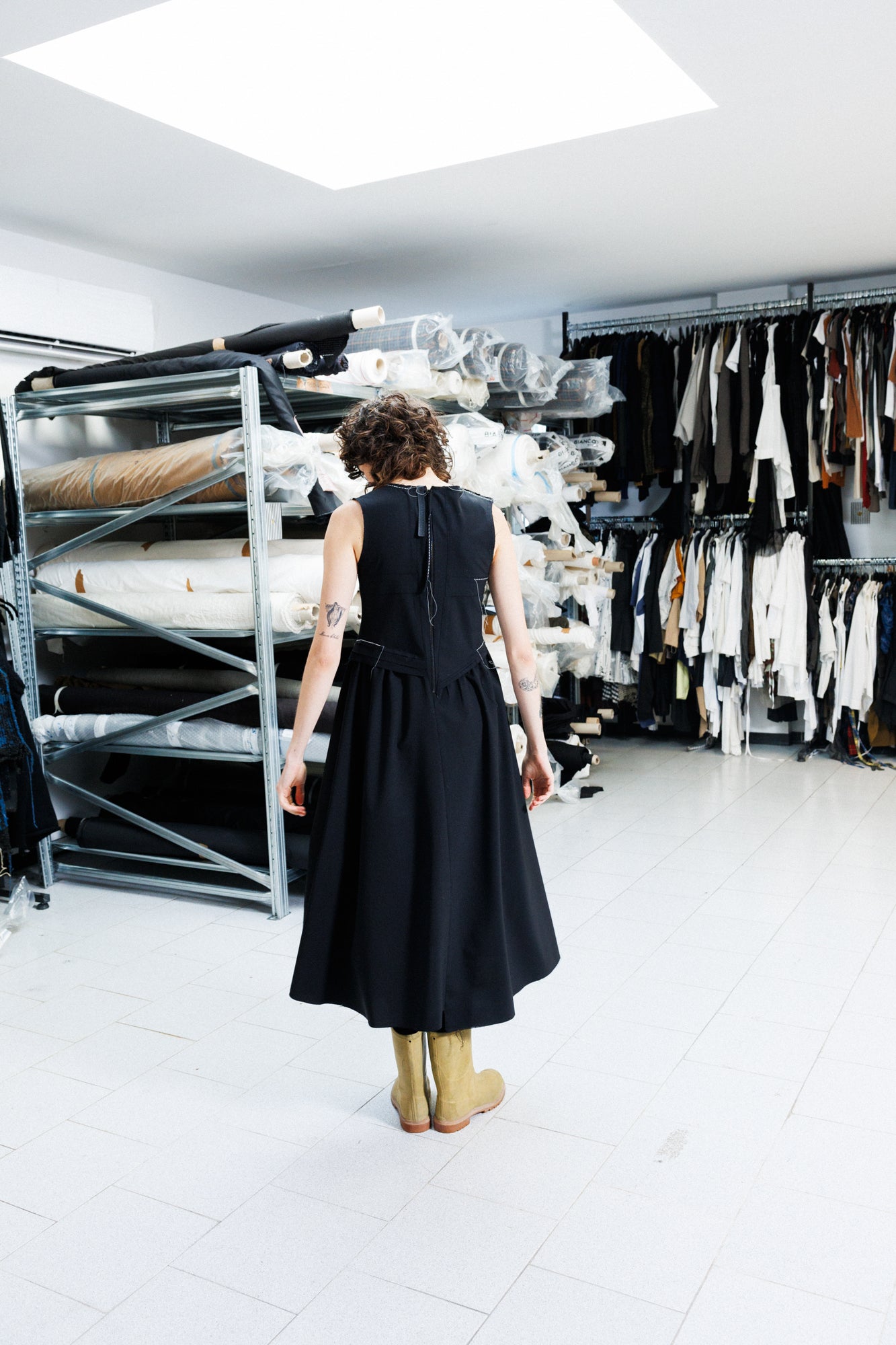 Serienumerica Fitted Dress