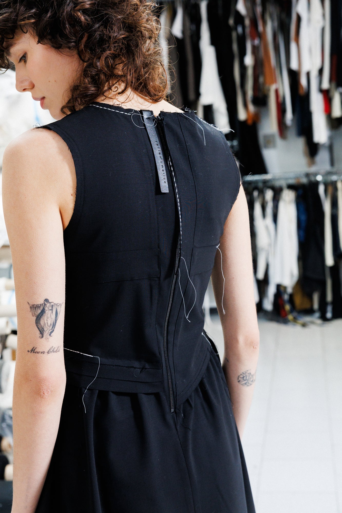 Serienumerica Fitted Dress