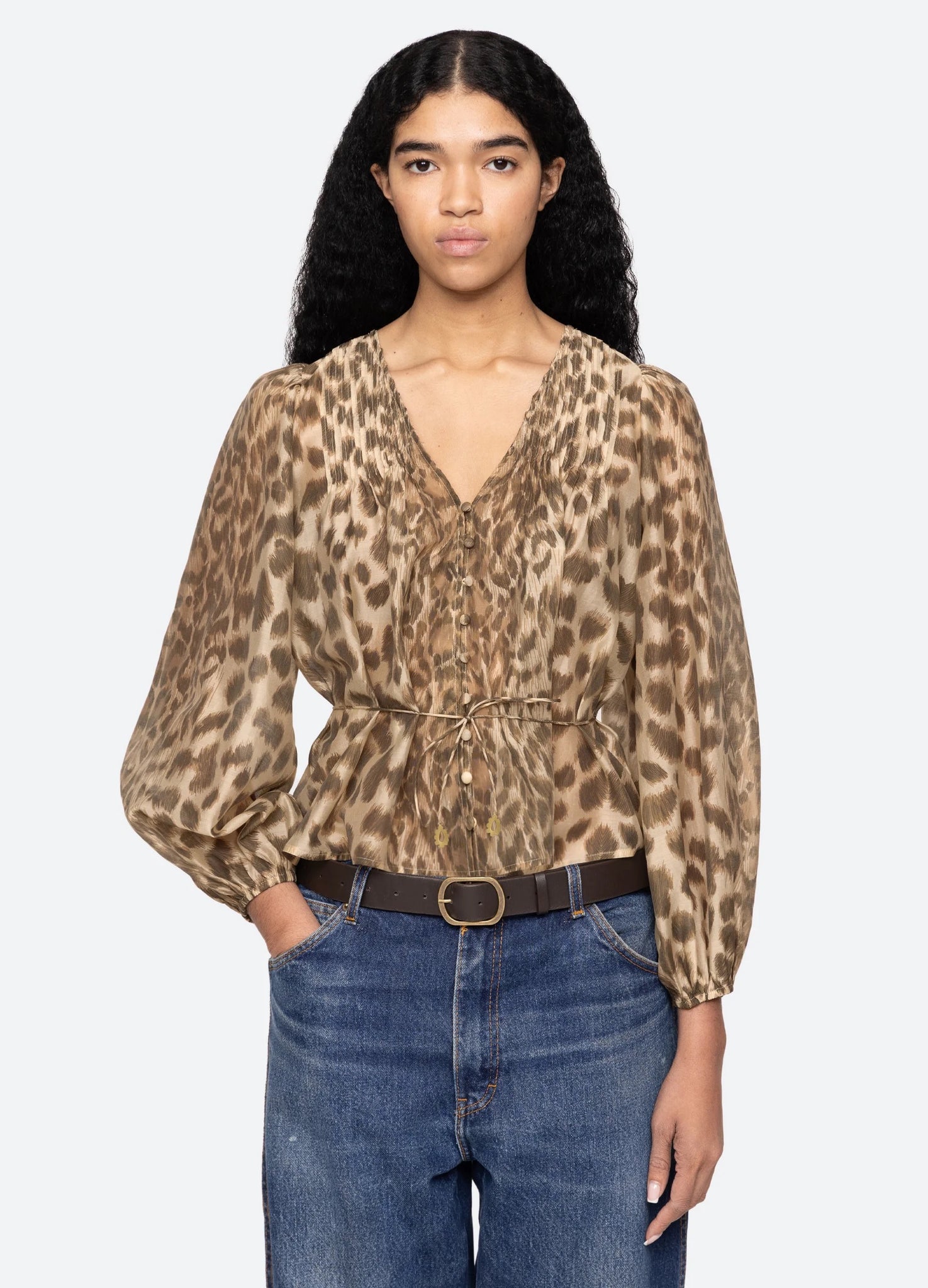 Sea NY Claude Print L/S