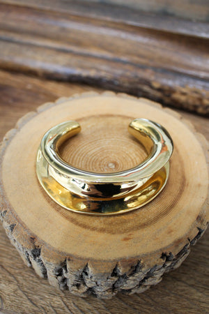 Ariana Boussard Reifel Bast Cuff Brass