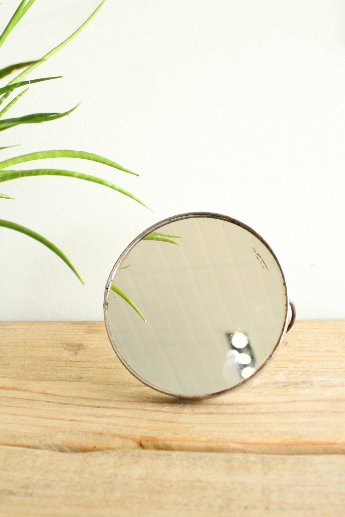 Vintage French Small Round Mirror