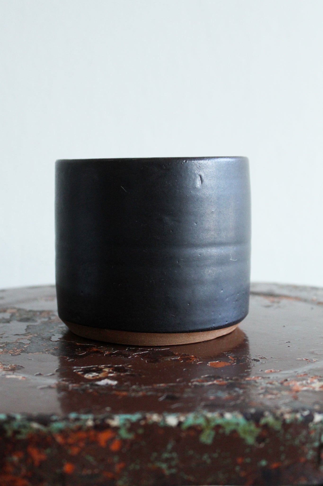 Small Minimalist Planter, Black