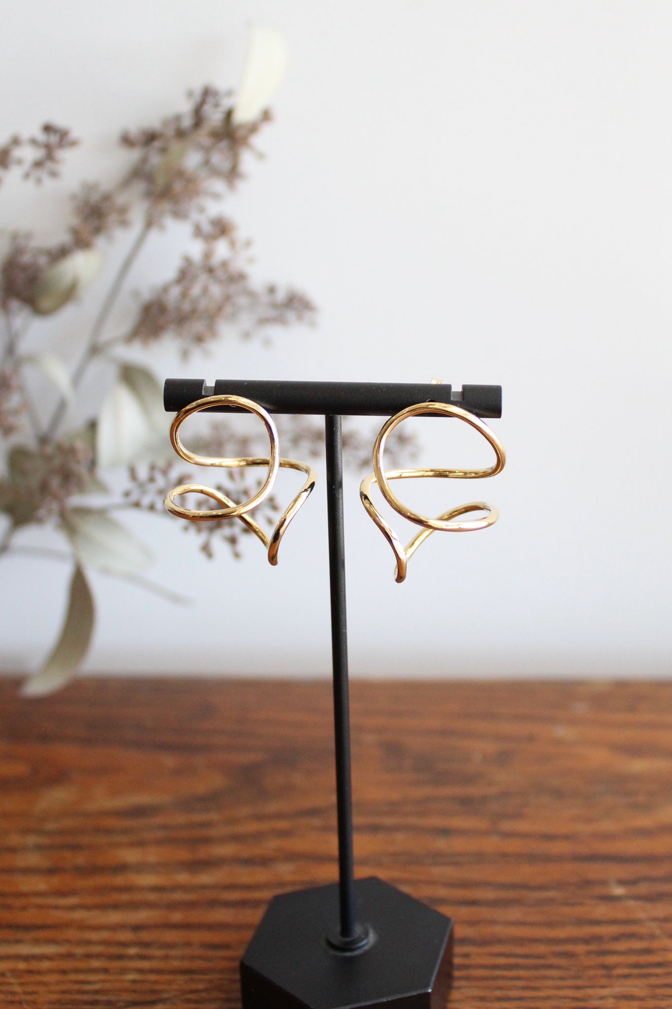 Fay Andrada Noin Large Hoops Gold Vermeil