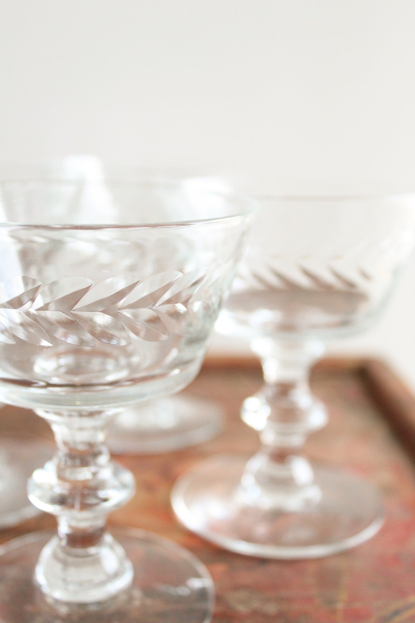 50% Off - Vintage Champagne Coupe Glasses (set/7)