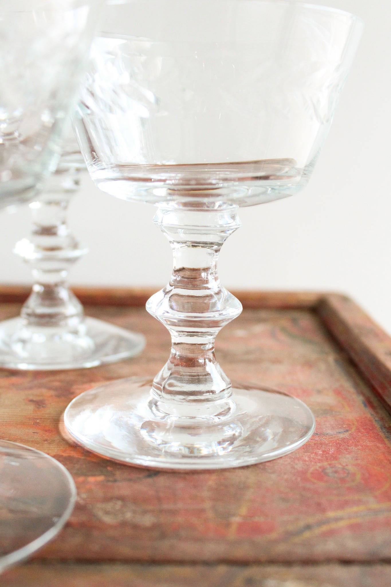 50% Off - Vintage Champagne Coupe Glasses (set/7)