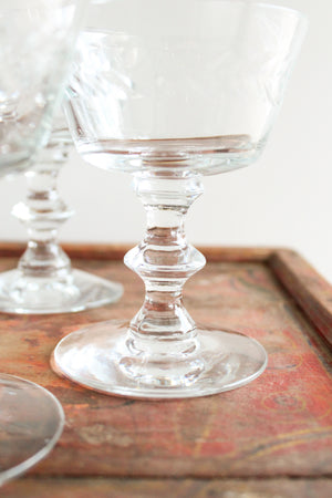 50% Off - Vintage Champagne Coupe Glasses (set/7)