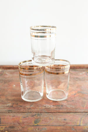 50% Off - Vintage Gold Rim Glassware (set/8)