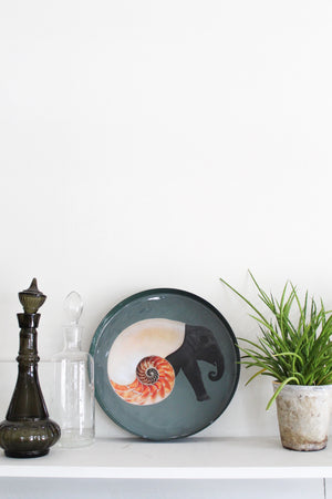 Gangzai Shellephant Round Tray