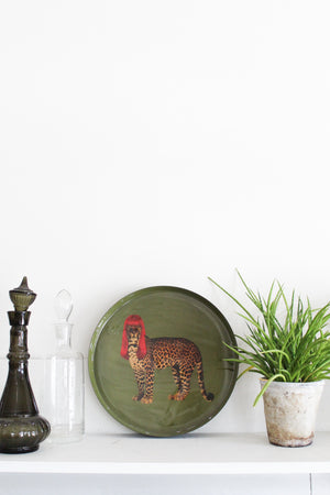 Gangzai Rebecca Jaguar Round Tray