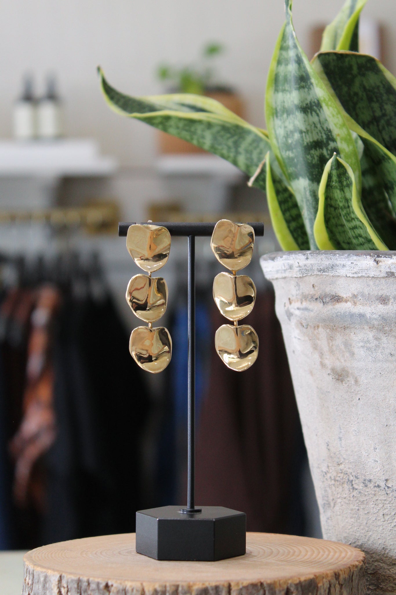 Ariana Boussard-Reifel Lilliana Earring Long Brass