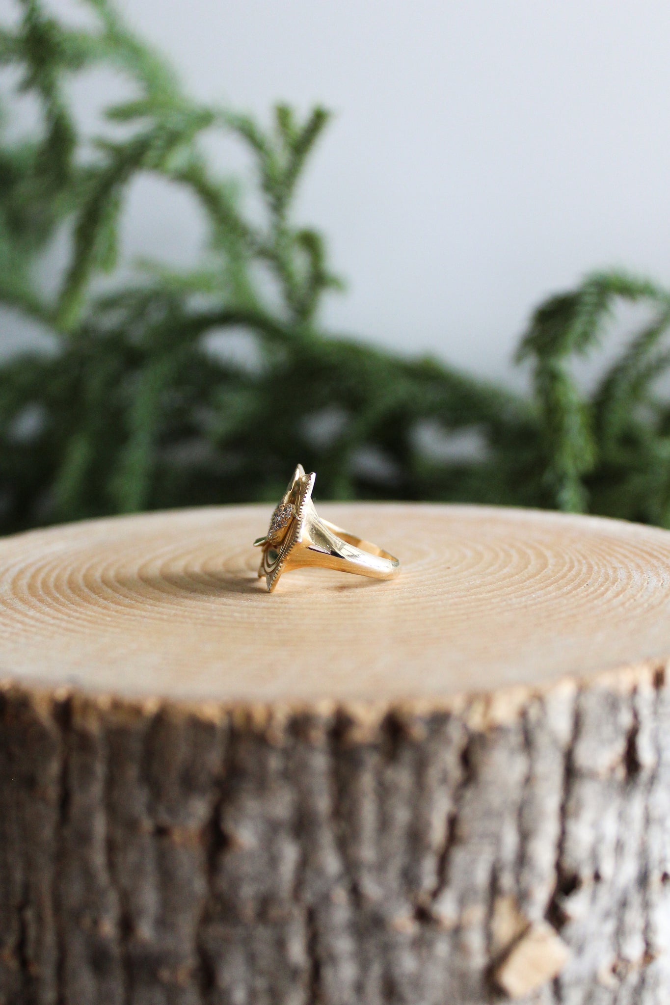 NOUSH La Fortuna Signet Ring Freedom