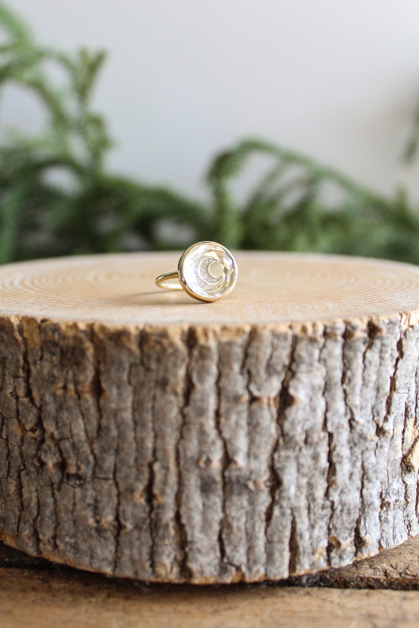 NOUSH Coexist Moon Ring