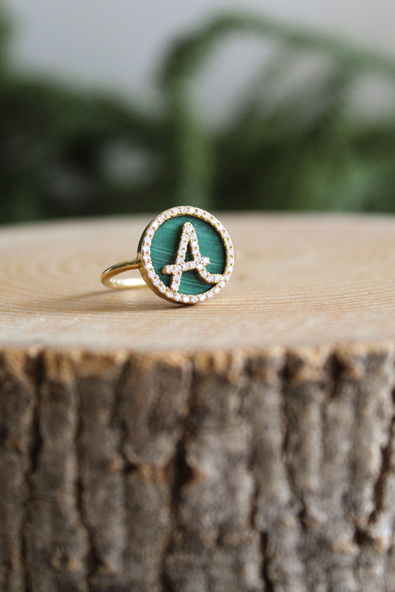 NOUSH Coexist A Ring w/Malachite