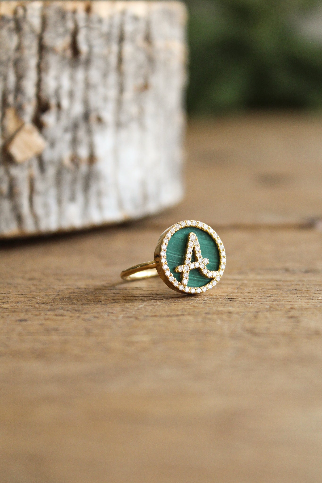 NOUSH Coexist A Ring w/Malachite