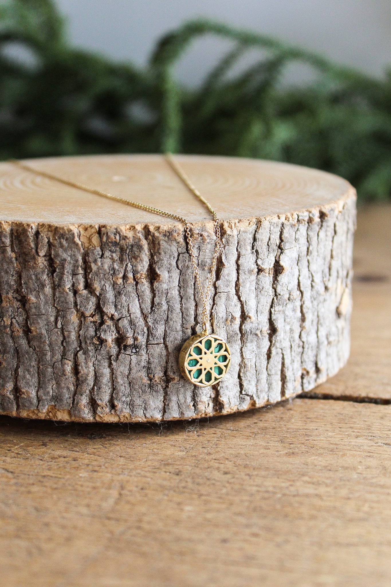 NOUSH Coexist Necklace K w/Malachite