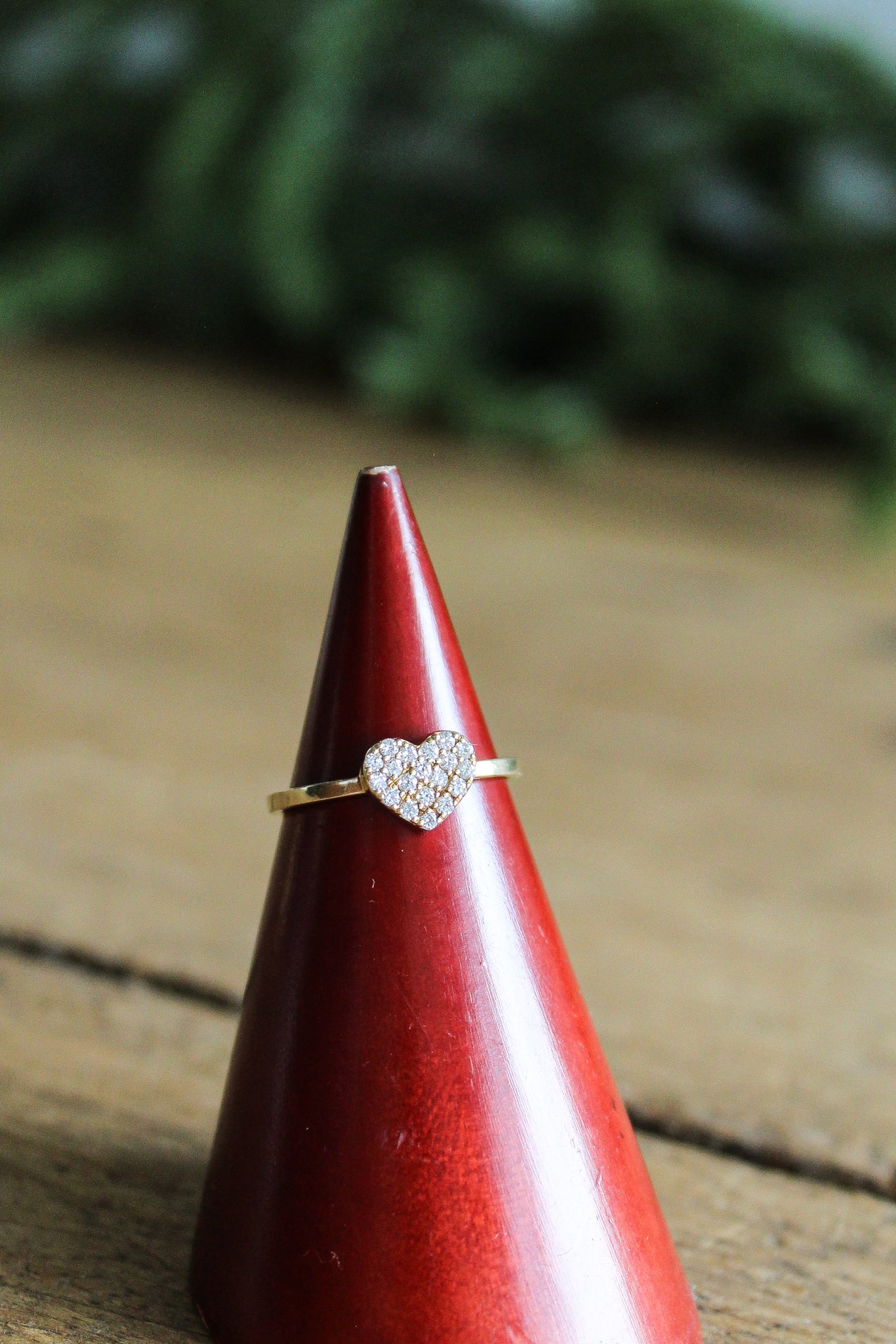 NOUSH Coexist Heart of Gold Ring