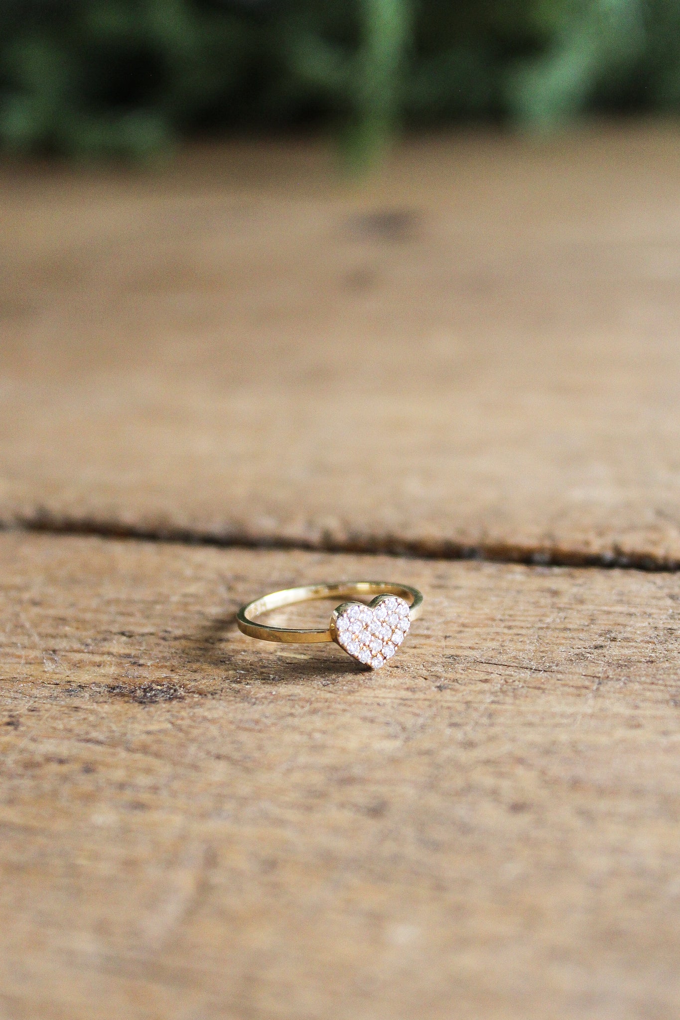 NOUSH Coexist Heart of Gold Ring