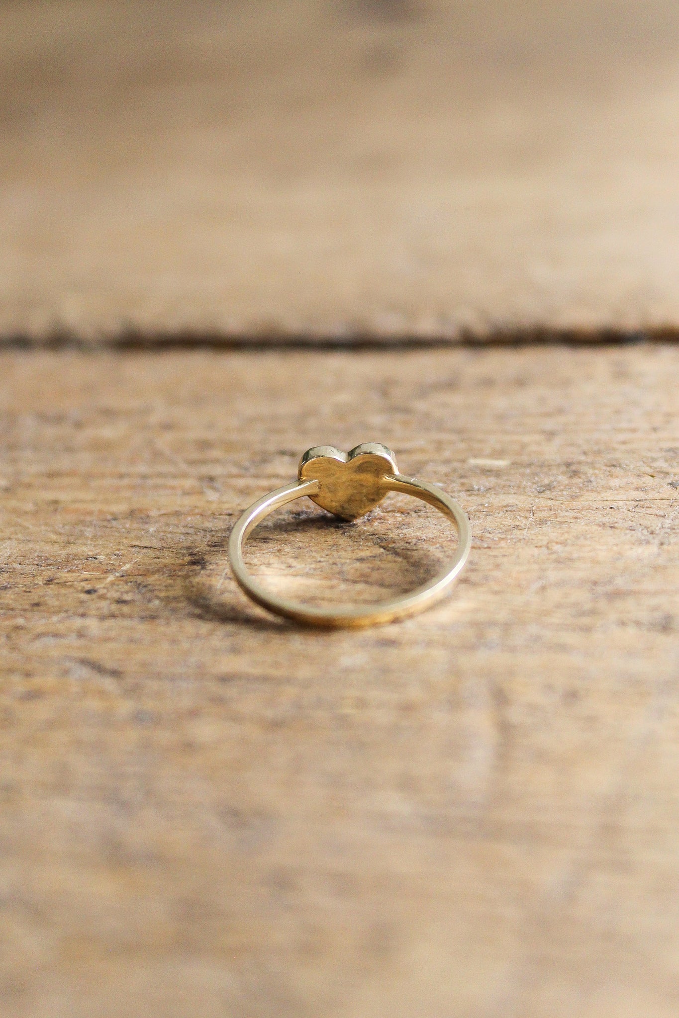 NOUSH Coexist Heart of Gold Ring