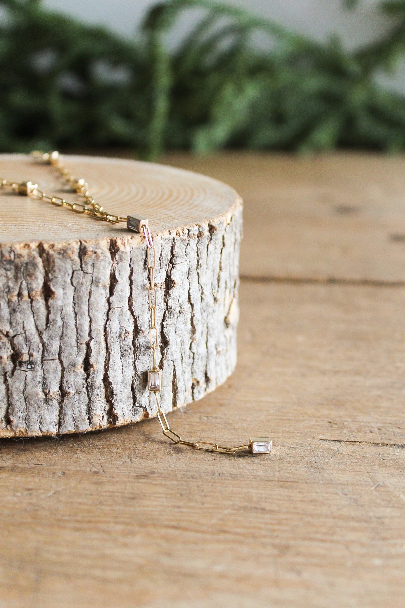 NOUSH Gemstone By The Yard Y Necklace