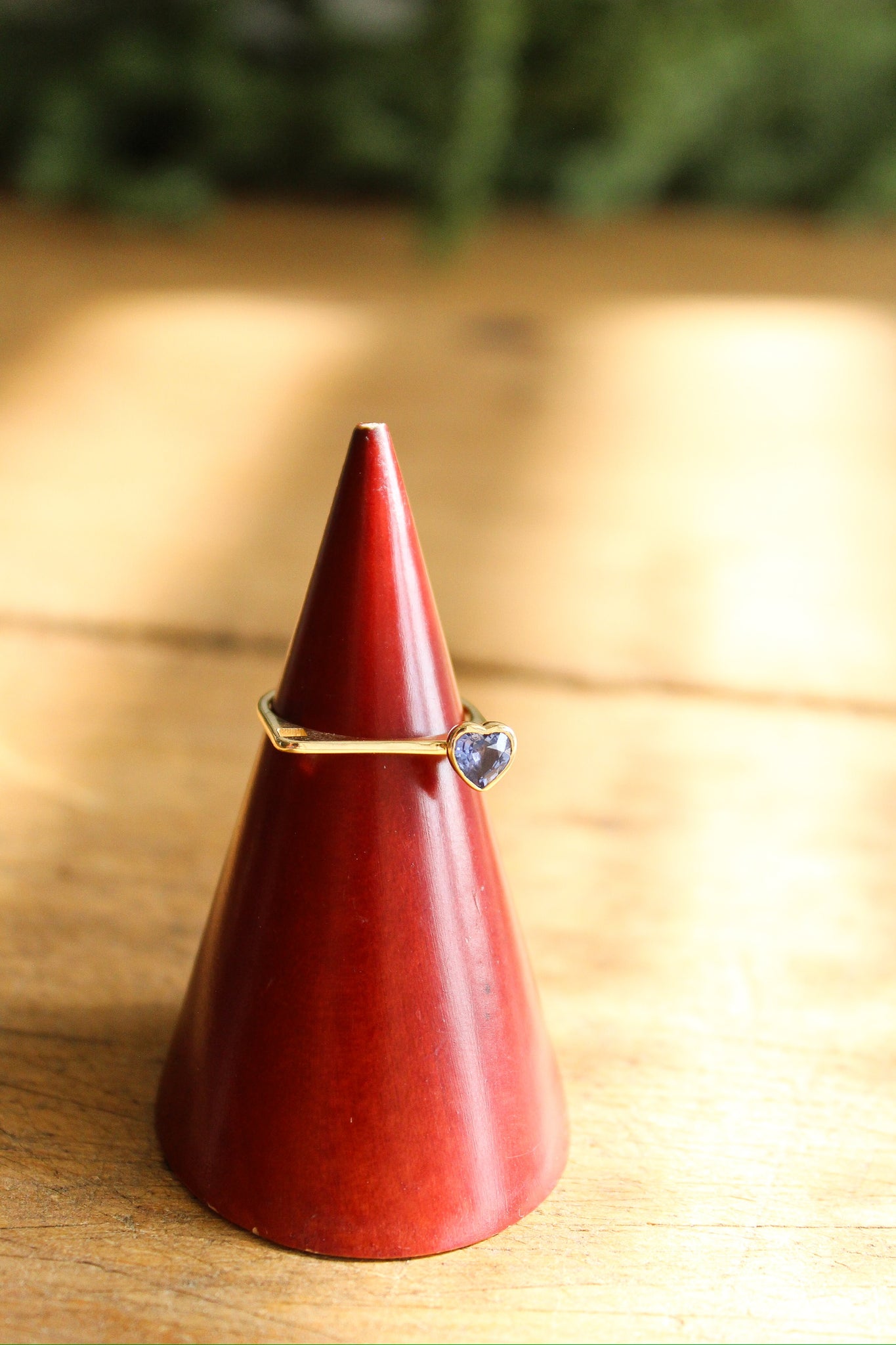 NOUSH Linqd Ring Blue Sapphire Heart