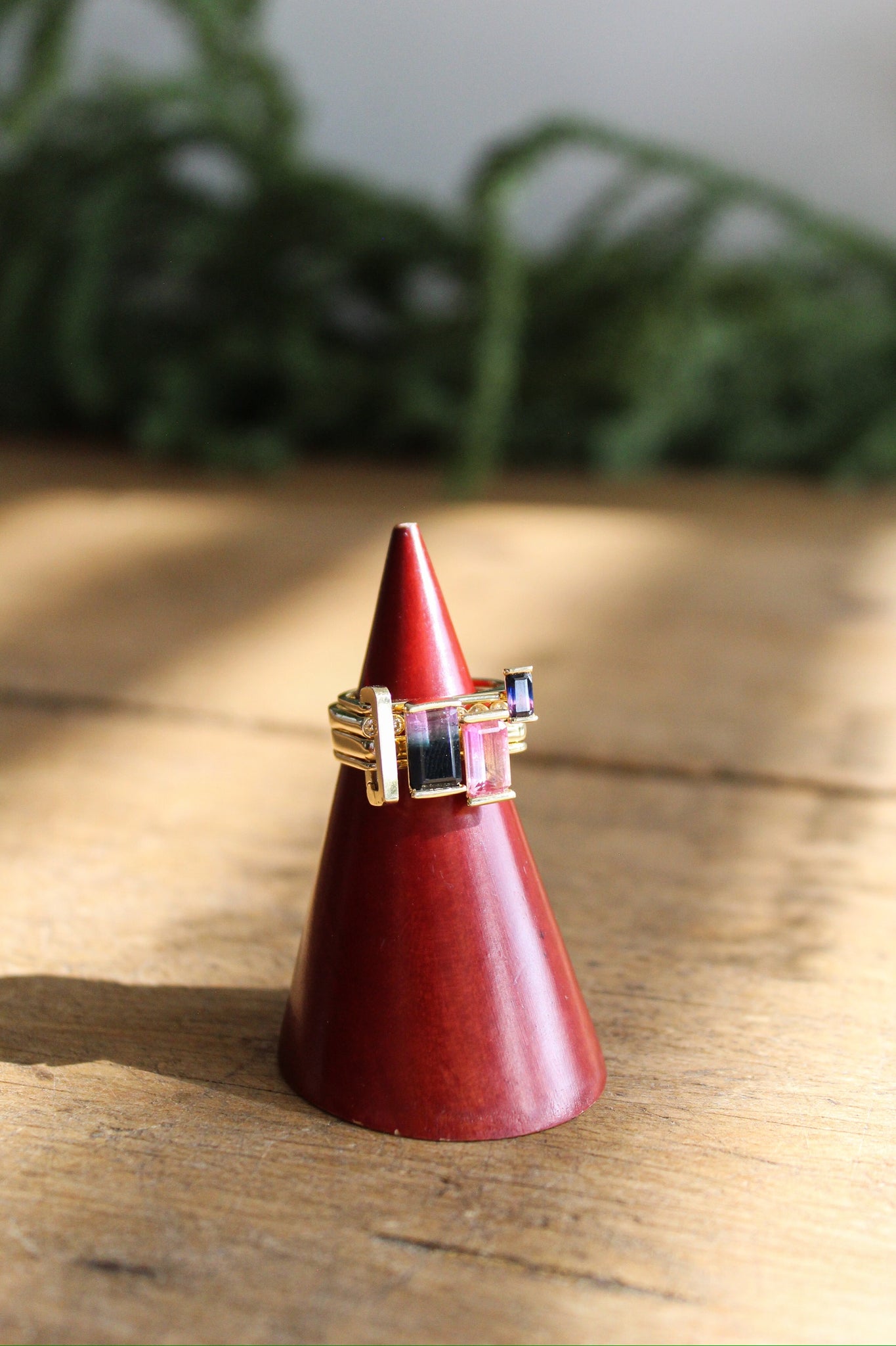 NOUSH Linqd Ring Small Pink Tourmaline