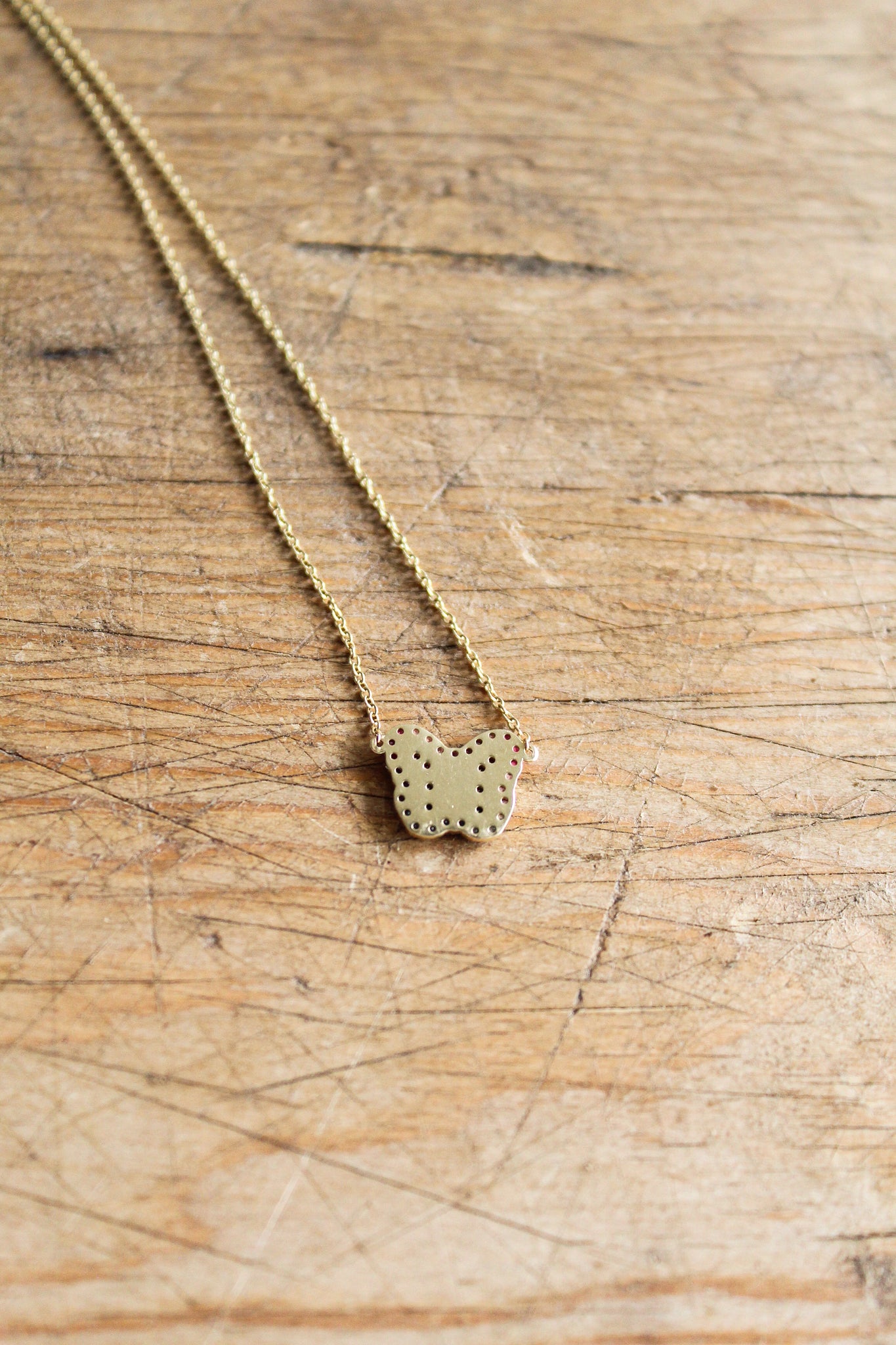 NOUSH Rainbow Butterfly Necklace