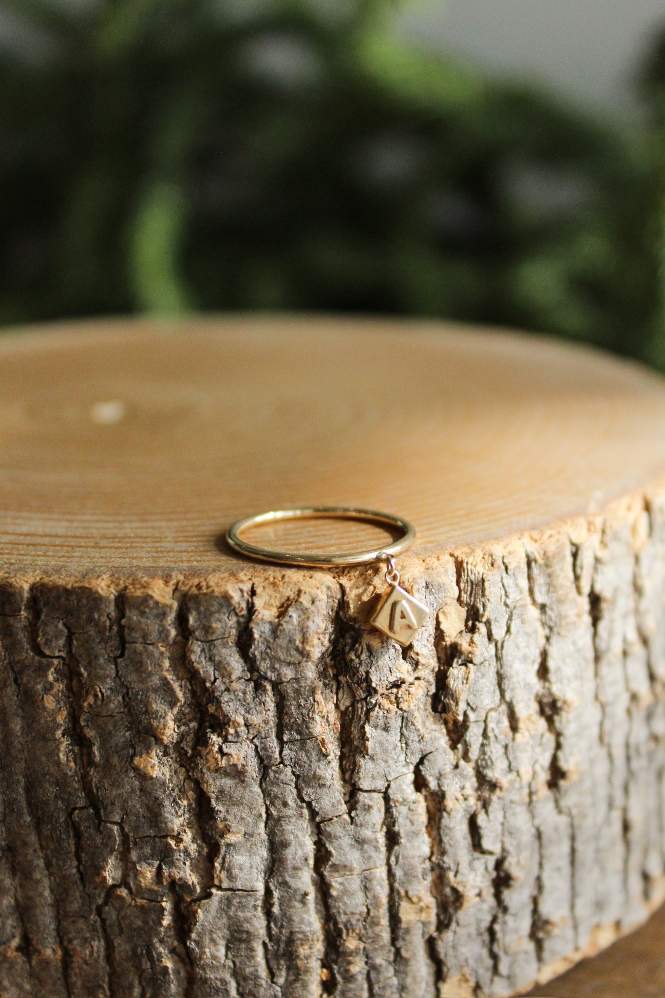 NOUSH Peekaboo Ring w/Princess Stone "A"