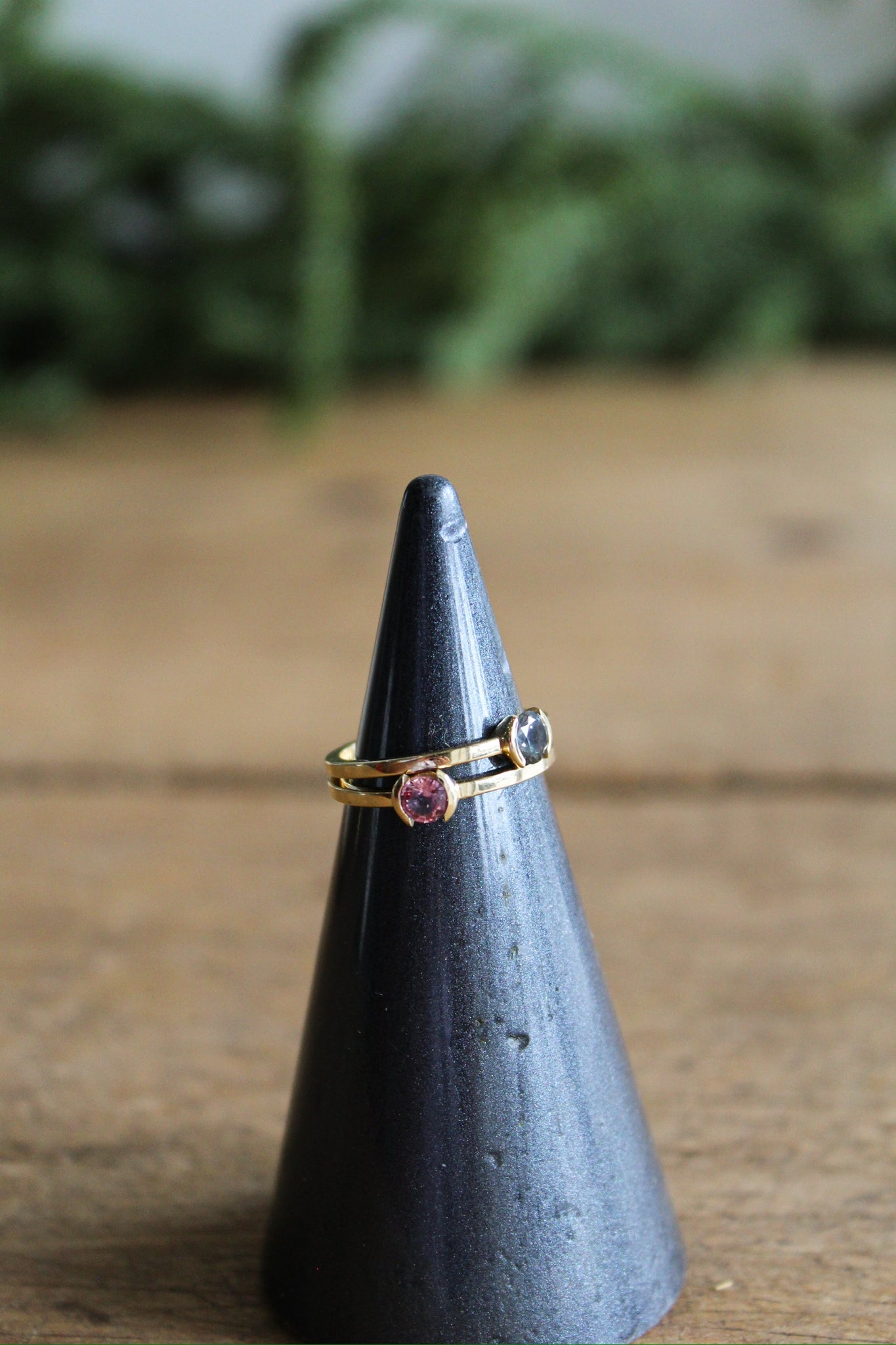 NOUSH Round Light Pink Sapphire Ring Size 6