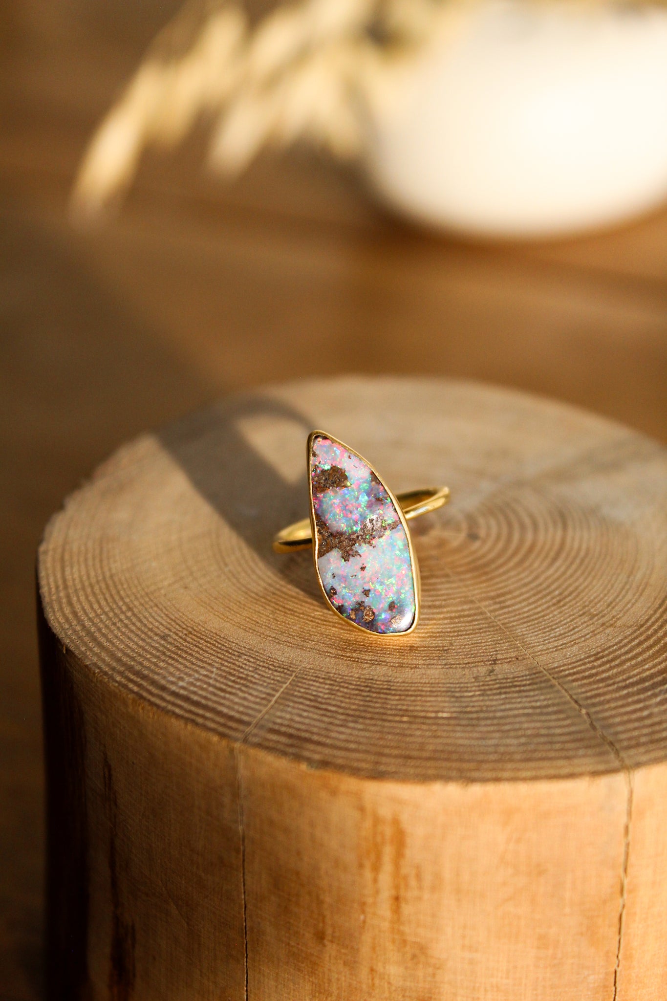 Annette Ferdinandsen 18k YG Boulder Opal Ring