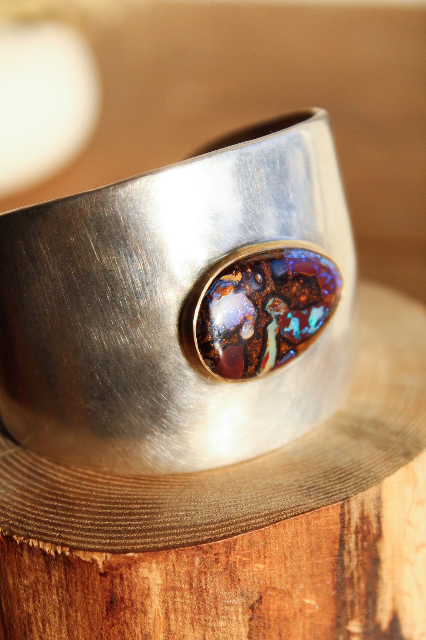Annette Ferdinandsen SS/14k Roxy Cuff w/Boulder Opal