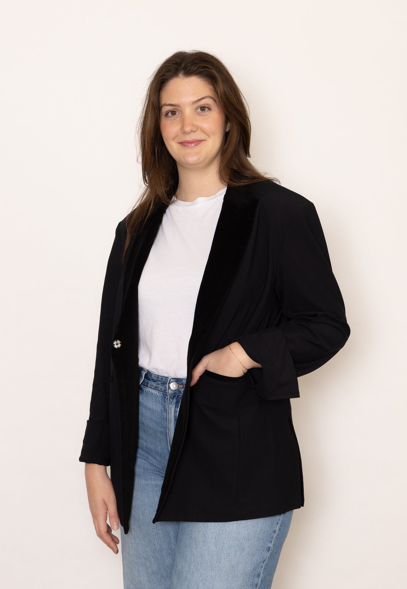 Elaine Kim Tech Stretch Boyfriend Blazer