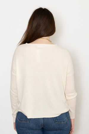 Ma'Ry'Ya Boat Neck Boucle Pullover