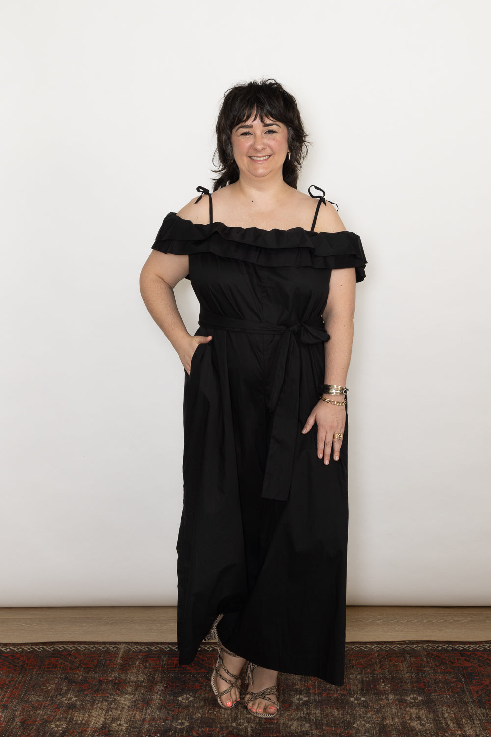 Psophia Ruffle Neck Jumpsuit