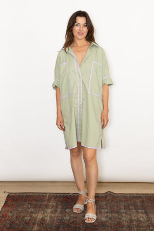Colibri Contrast Shirt Dress