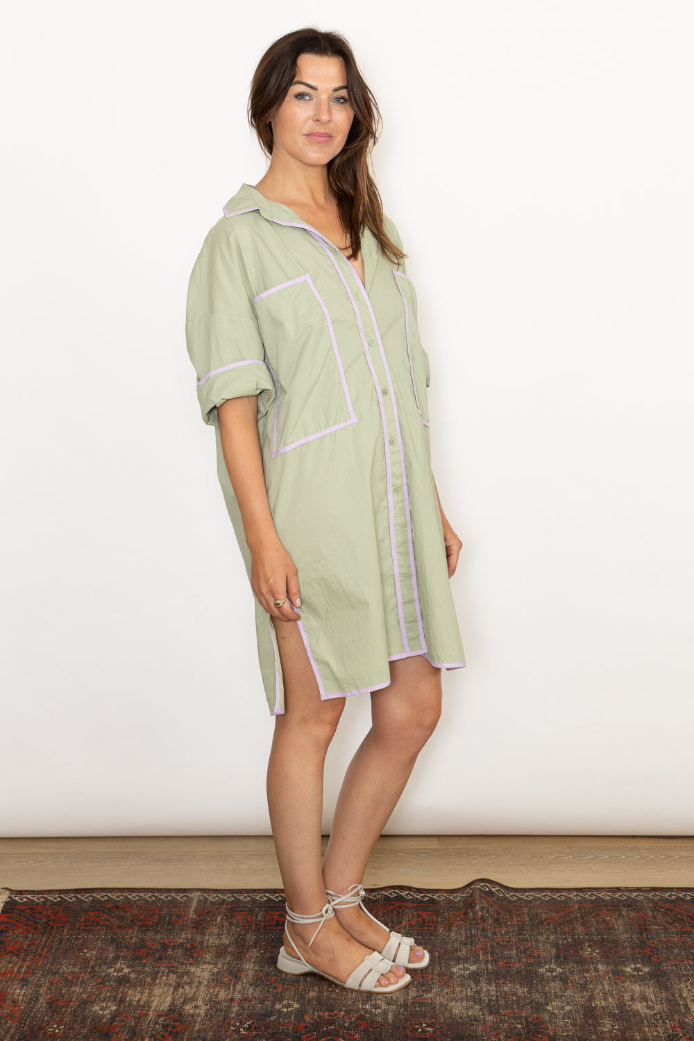 Colibri Contrast Shirt Dress