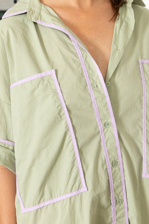Colibri Contrast Shirt Dress