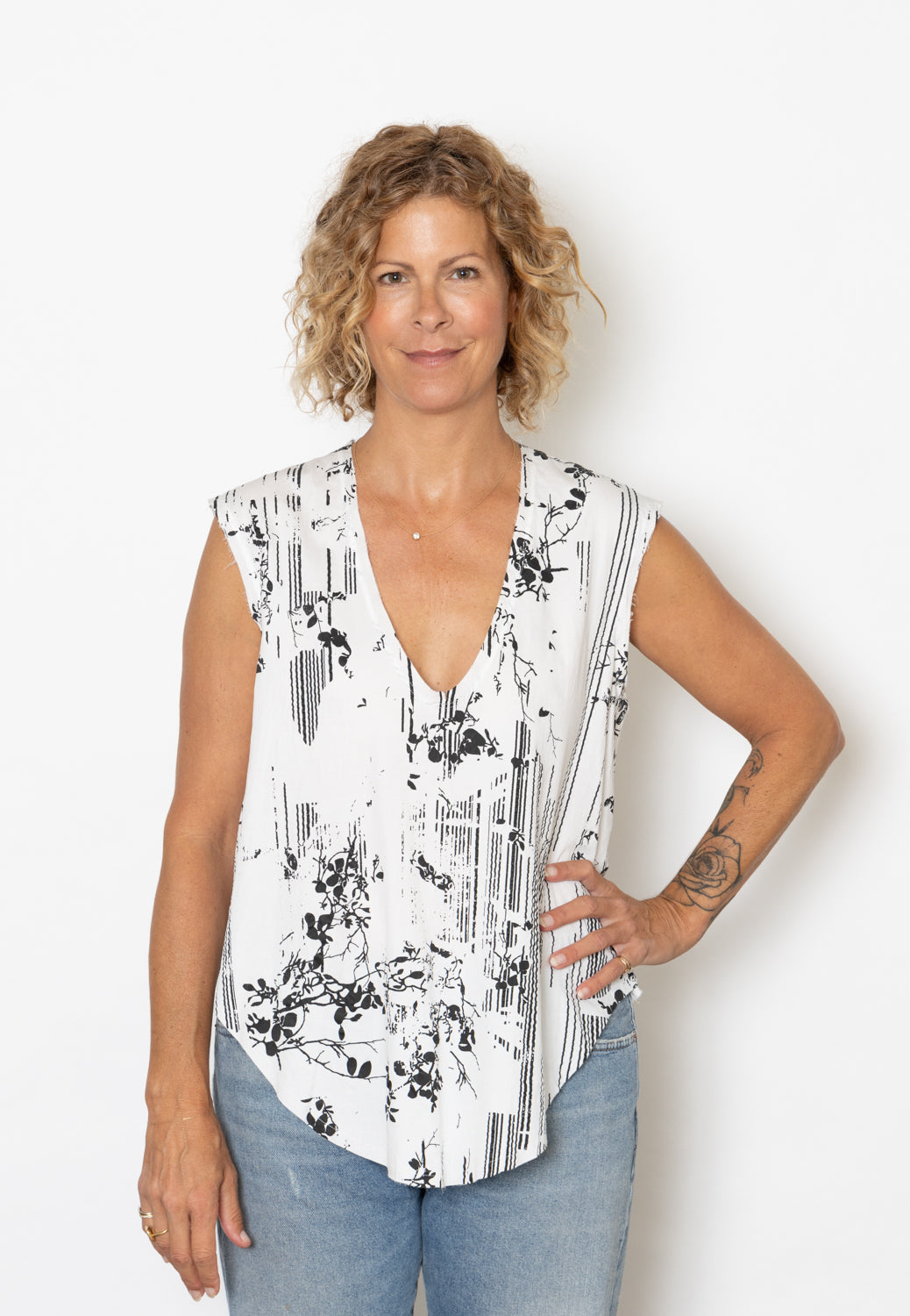 Serienumerica Printed Top