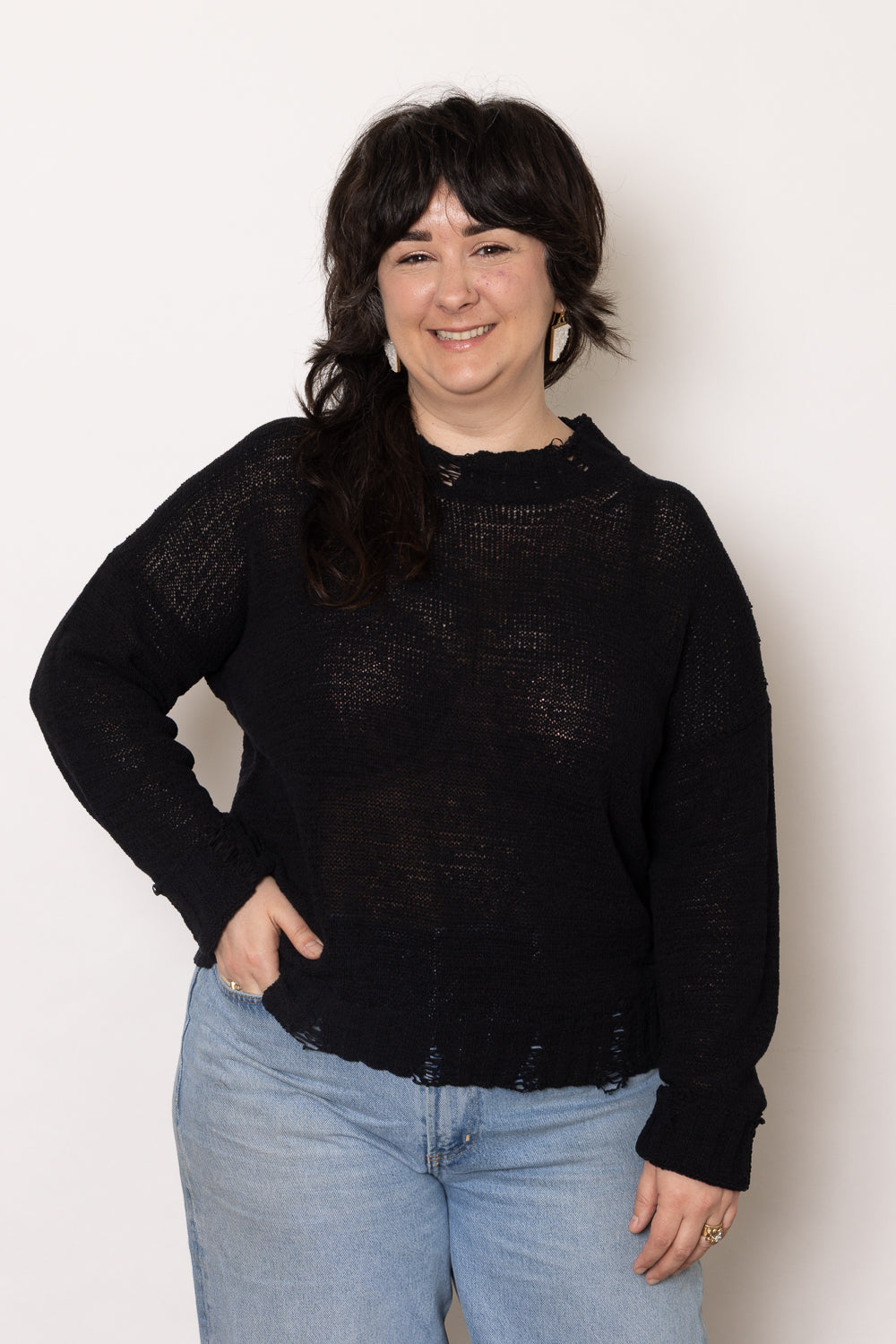 PdR Cotton Funnel Neck Top