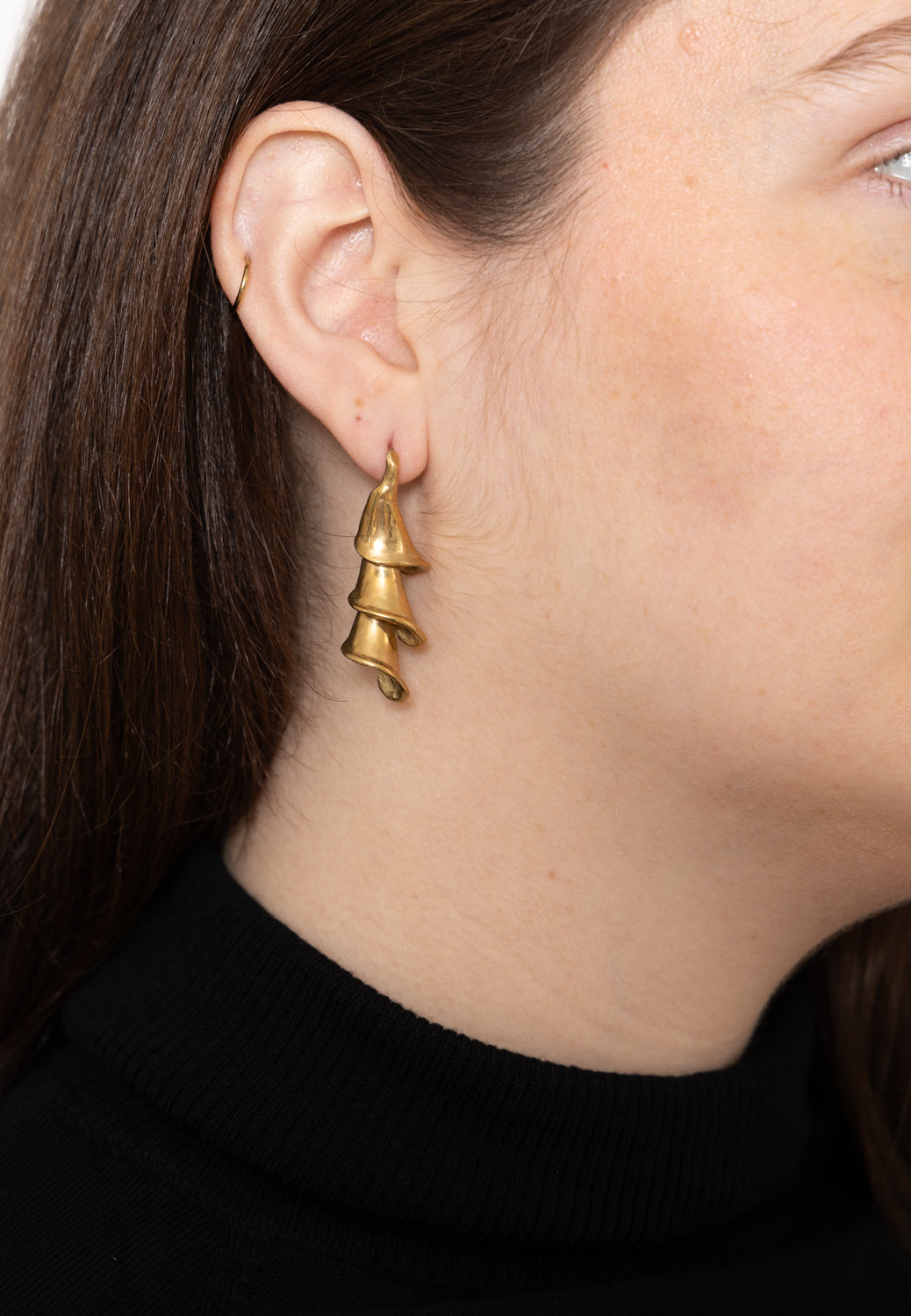 Ariana Boussard-Reifel Shankha Earrings Brass