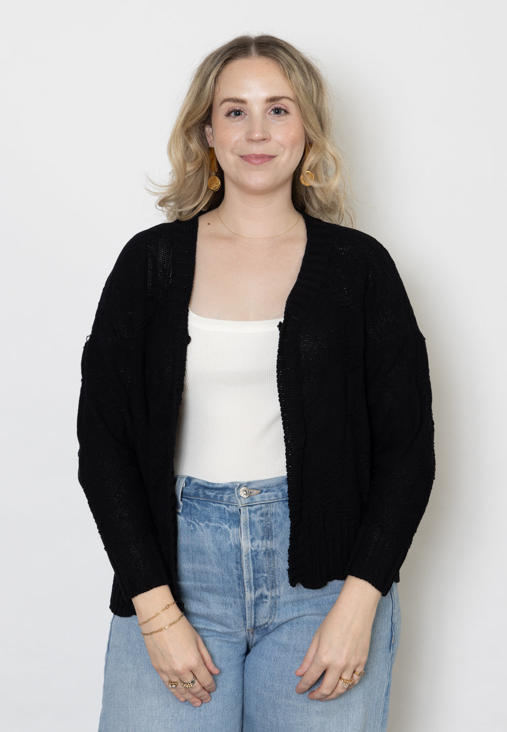 Serienumerica Crop Cardigan