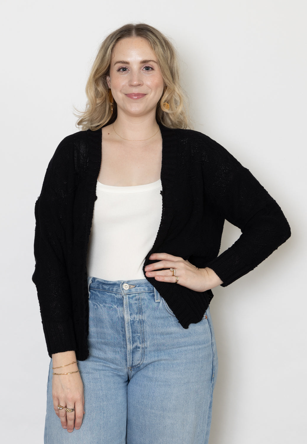 Serienumerica Crop Cardigan