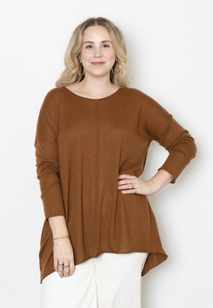 Malo Pleat Back Sweater